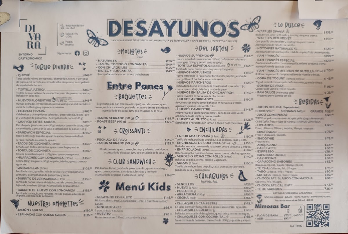 Divará Campestre Menu - Image 1