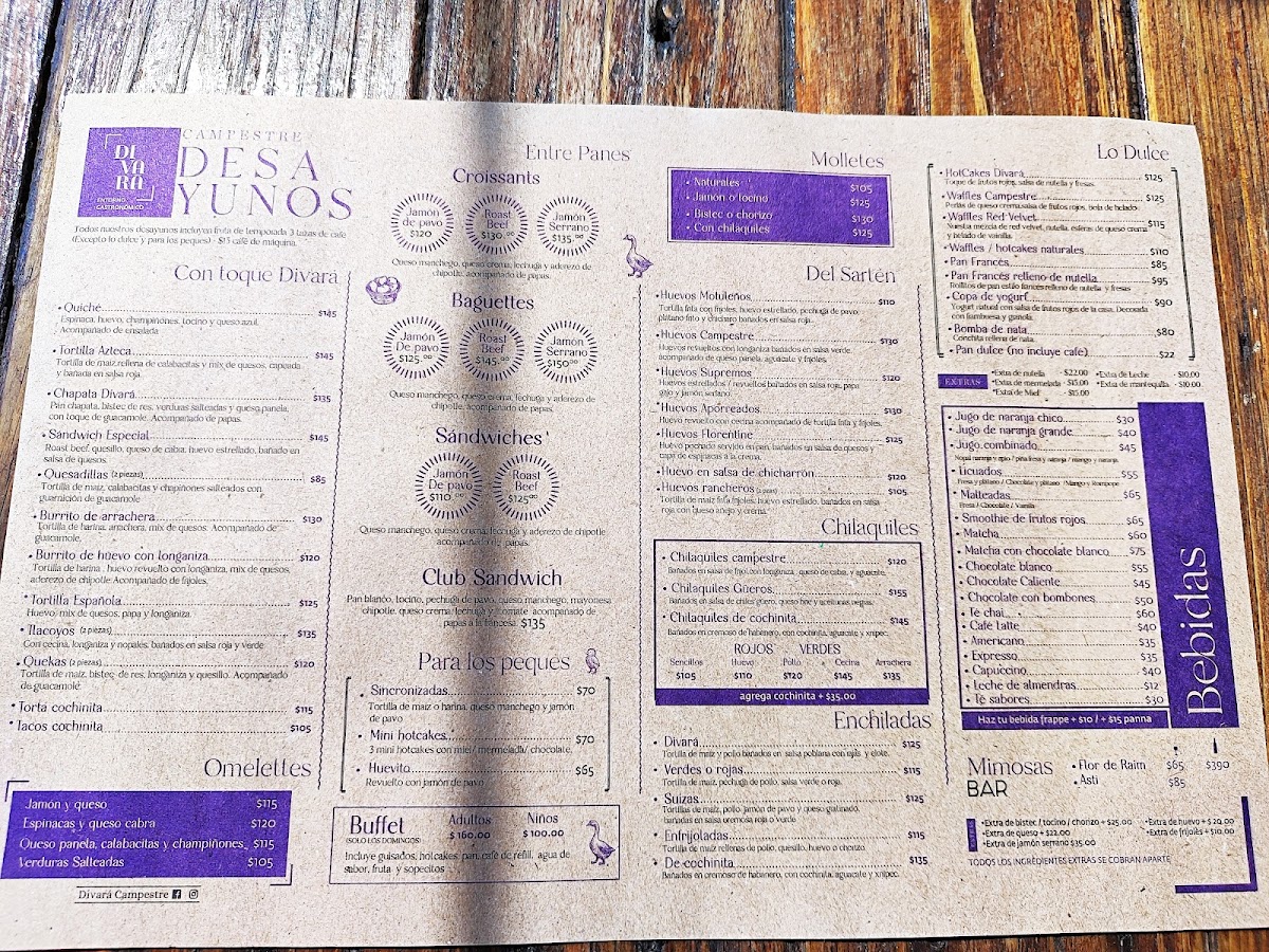 Divará Campestre Menu - Image 5